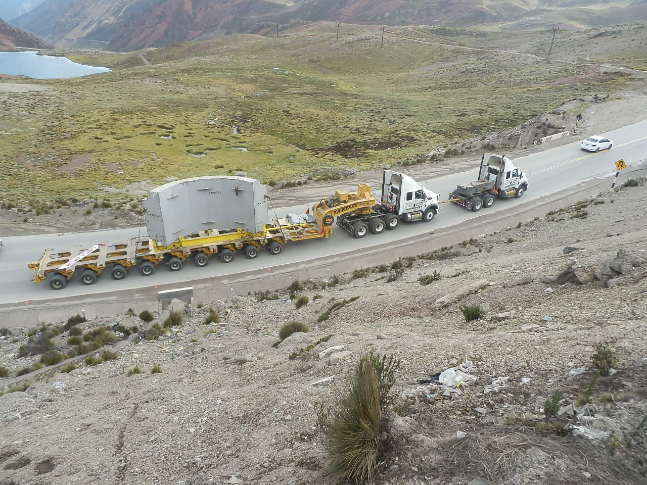 Transporte de Statores(6) al Proyecto CH Chaglla 
